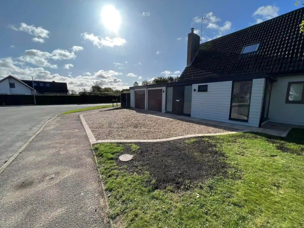 Finished driveway installation